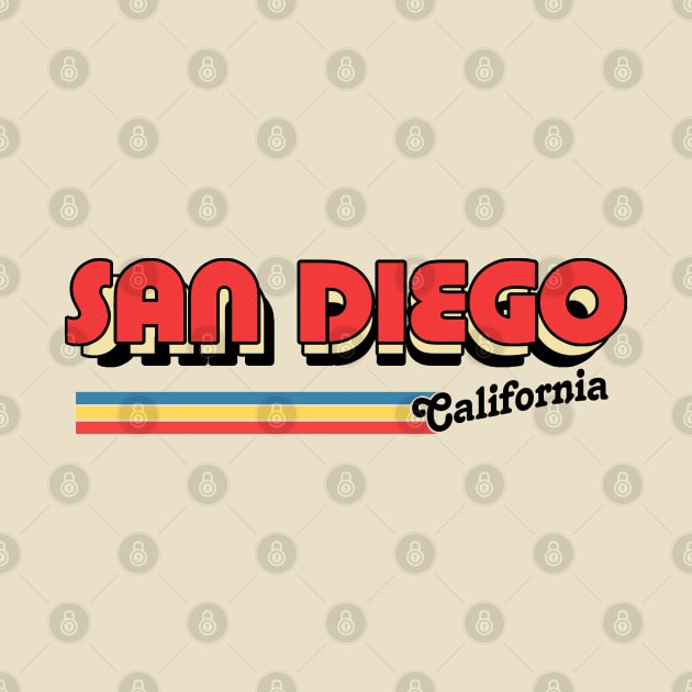 San Diego // Retro Typography Design by DankFutura