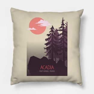 Acadia national Park Pillow