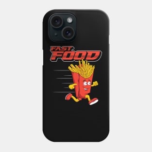 Cute & Funny Fast Food Running French Fries Punny Phone Case