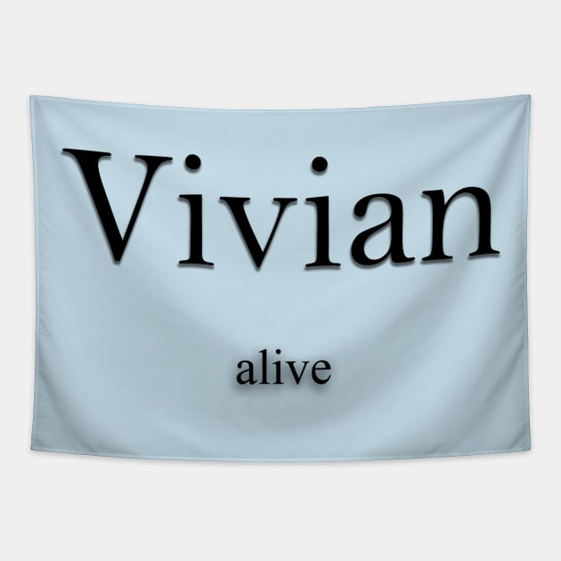 Vivian Name meaning Tapestry by Demonic cute cat