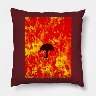 Guarda chuva em chamas Pillow