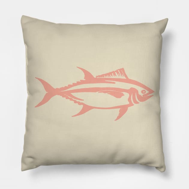 bluefin tuna in nantucket red Pillow by saitken