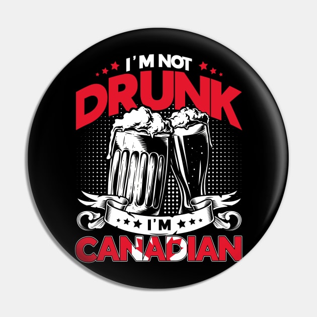 Canadian Drinking Team Canada Pin by Toeffishirts