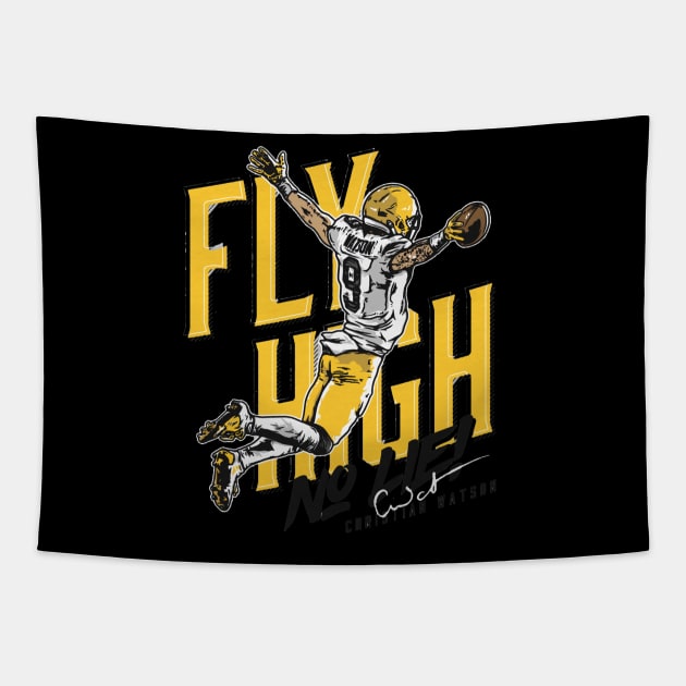 Christian Watson Green Bay Fly High Tapestry by Chunta_Design