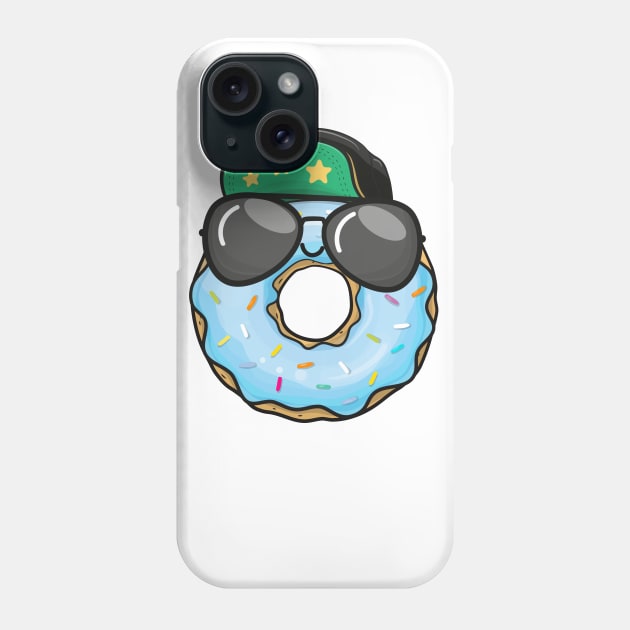 Cute donut in a cap Phone Case by Reginast777