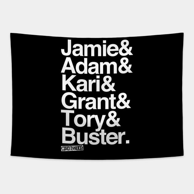 MythBusters Jamie adam kari grant tory buster Tapestry by Ac Vai