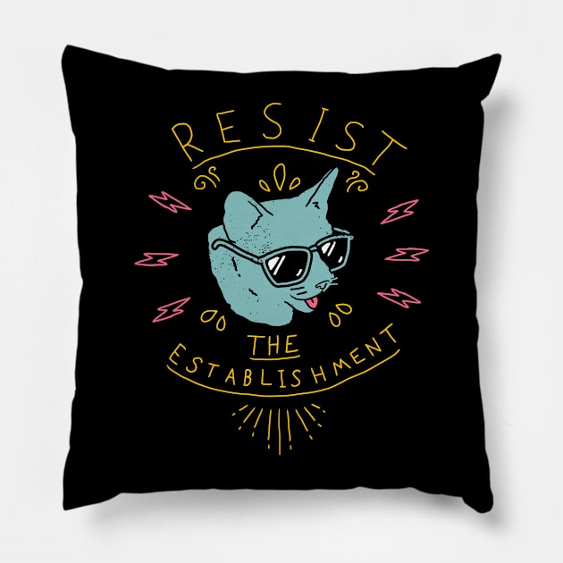 Cat resist Pillow by Niken12