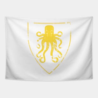 Gold Kraken Cracked Sigil Tapestry