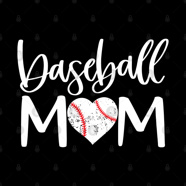 Baseball Mom T-shirt Mother's Day Gift by mommyshirts