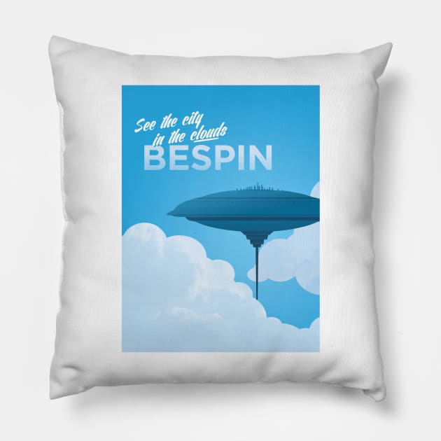 Hangin' in Cloud City Pillow by troyjensenart