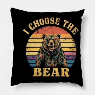 i choose the bear Pillow