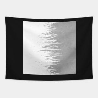 Concrete Fringe White Side Tapestry