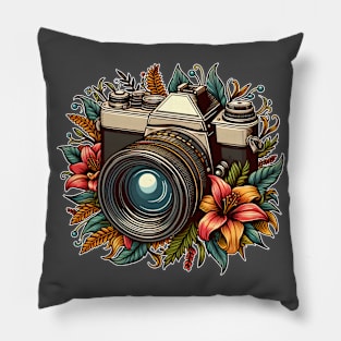 Floral Camera Pillow