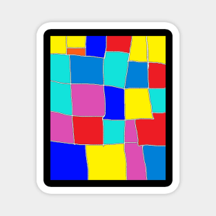 abstract squares Magnet