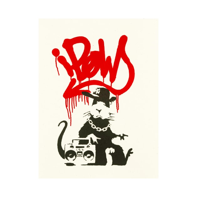 Banksy Gangsta Rat Art by SharpWallArts
