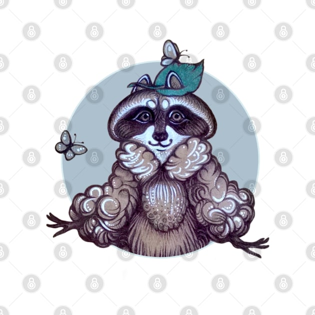Gentle Raccoon by Yulla