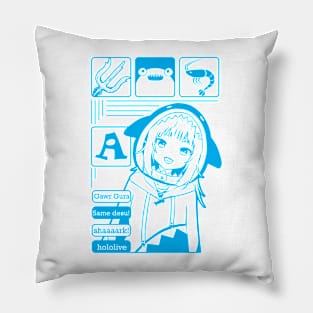 Gawr Gura Hololive English Pillow