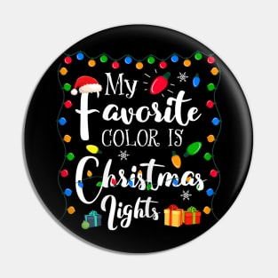 my favorite color is christmas lights Pin