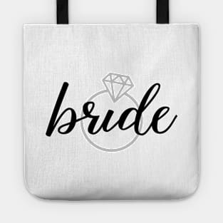 Bride with Diamond Engagement Ring Tote