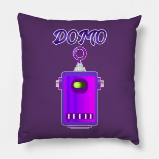 Domo Robot 2 (Purple) Pillow