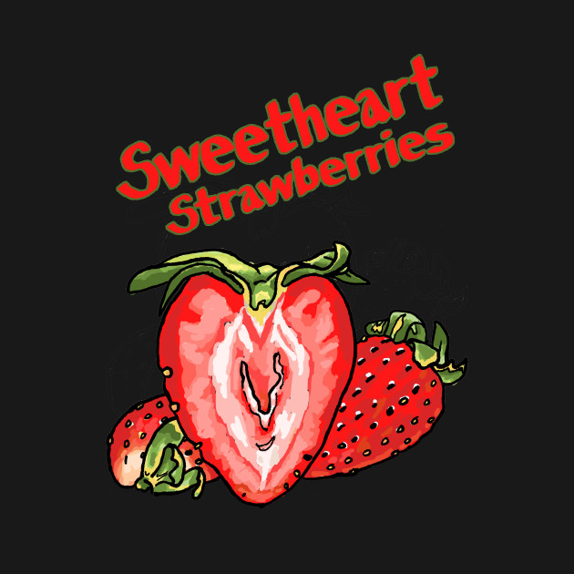 Disover Sweetheart Strawberries - Adorkable - T-Shirt