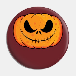 Pumpkin Scary Head Halloween Pin