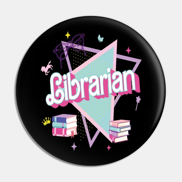 Find Me At The Library Retro Librarian Tee Librarian 90s Book Lover Librarian Of The 90s Back To School Pin by rhazi mode plagget