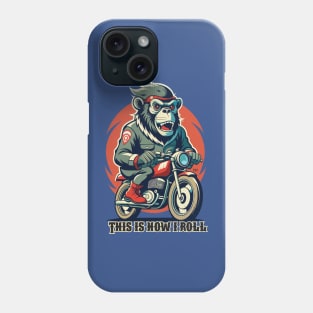 Retro Gorilla Motorcycle Phone Case