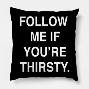 FOLLOW  ME IF YOU’RE THIRSTY Pillow