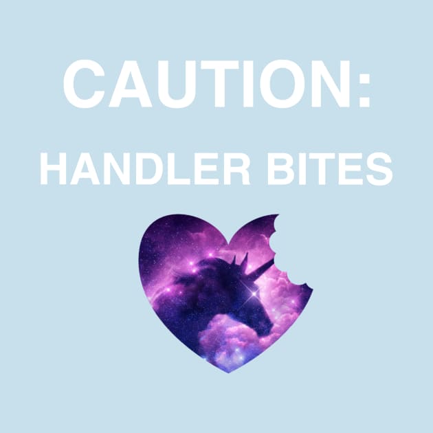 Caution: Handler Bites - horse by FlirtyTheMiniServiceHorse