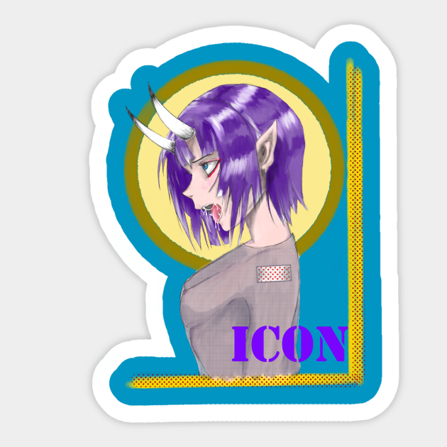 Ahegao Icon Ahegao Icon Sticker Teepublic Available in png, svg, eps, psd and base 64 formats. ahegao icon