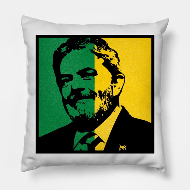 LULA Brasil 2022 Pillow by Amescla