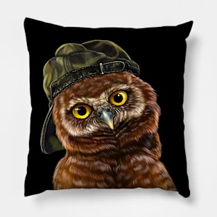 Owl in a cap Pillow