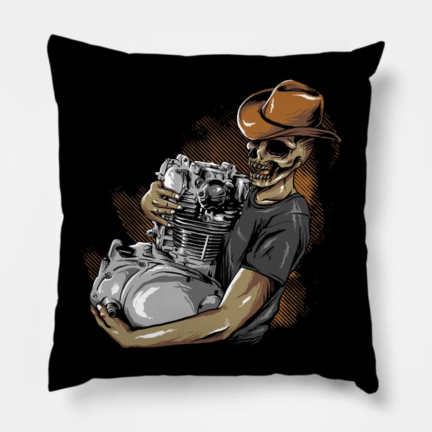 engine lover Pillow by spoilerinc