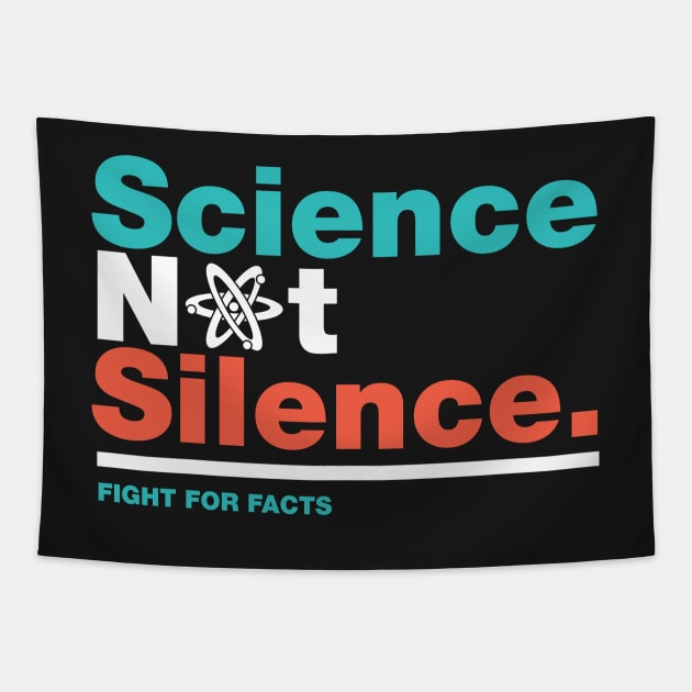 Science Not Silence Science March Tapestry by fishbiscuit