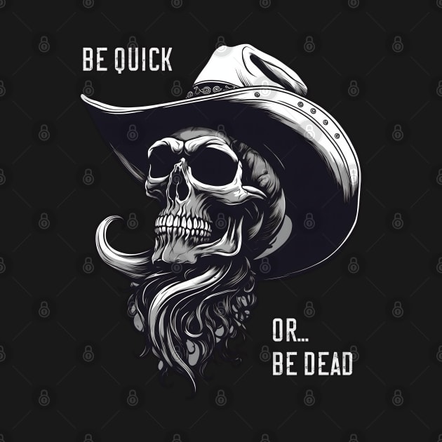 Be Quick Or Be Dead - Cowboy Skull by WolfMerrik