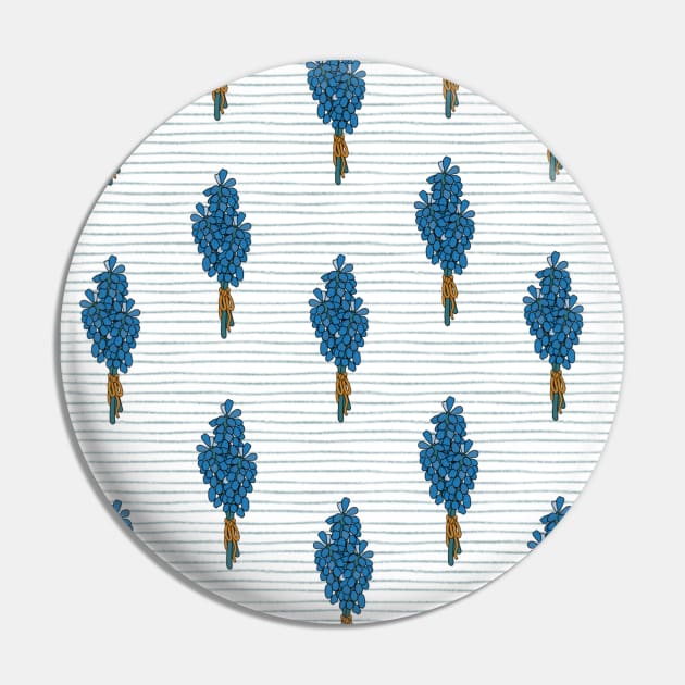 Muscari Aucheri Mini Pattern Pin by The Attoram Studio