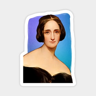 English Novelist Mary Shelley illustration Magnet