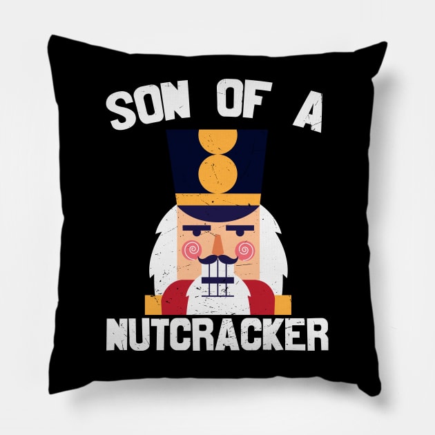 Son Of A Nutcracker  Nutcracker Face Pillow by MZeeDesigns