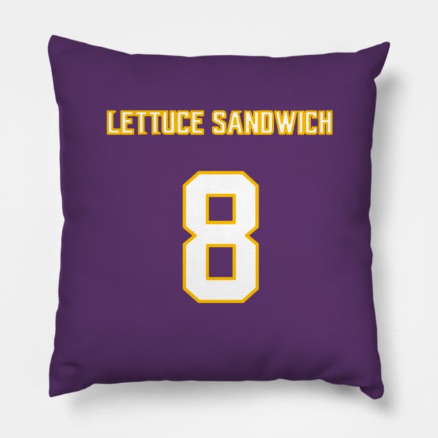 Fantasy Lettuce Sandwich Pillow by Aussie NFL Fantasy Show