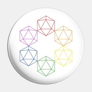 Pride d20 Pin