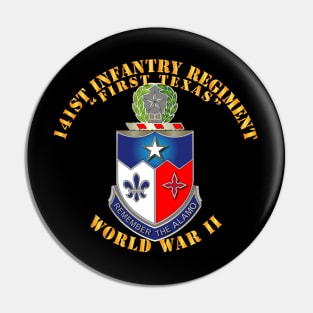 141st Infantry Regiment WWII w Txt Pin