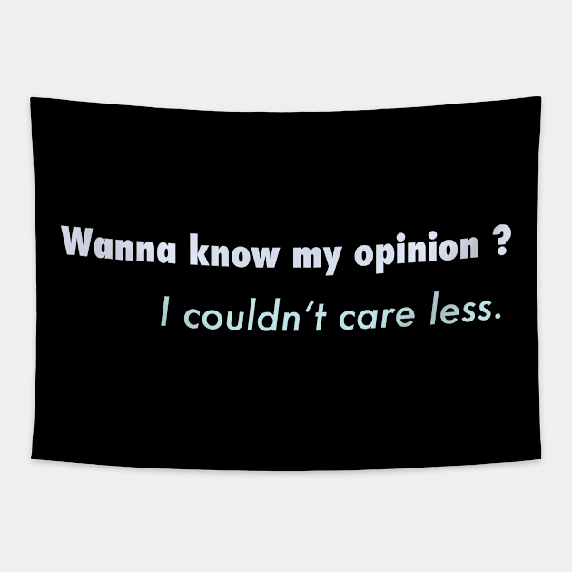 Couldnt care more t-Shirt Tapestry by SigmaShirts