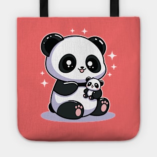 Mama & Baby Panda Tote