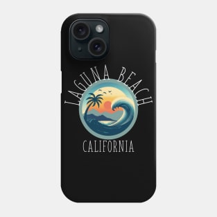 Laguna Beach - California (with White Lettering) Phone Case