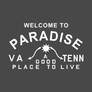 Paradise CVB white text T-Shirt