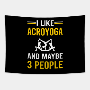 3 People Acroyoga Acro Yoga Tapestry