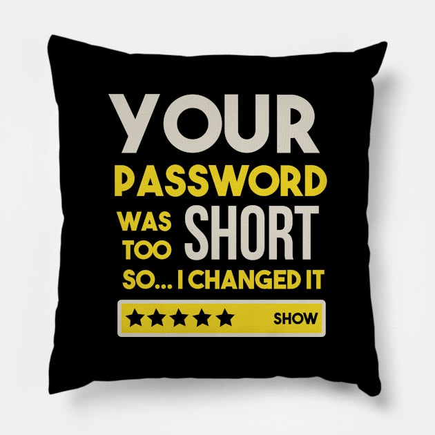 Hacker Funny Hacking Gift Pillow by TheBestHumorApparel