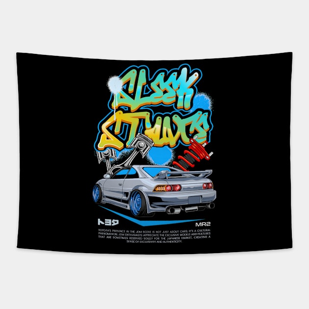 Sleek Toyota MR2 Tapestry by Harrisaputra