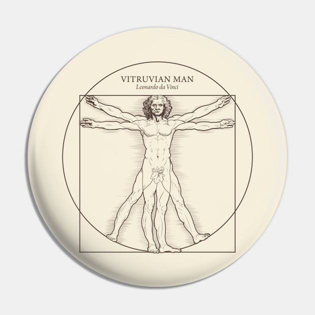 Vitruvian Man by Leonardo da Vinci Pin by Dyuba